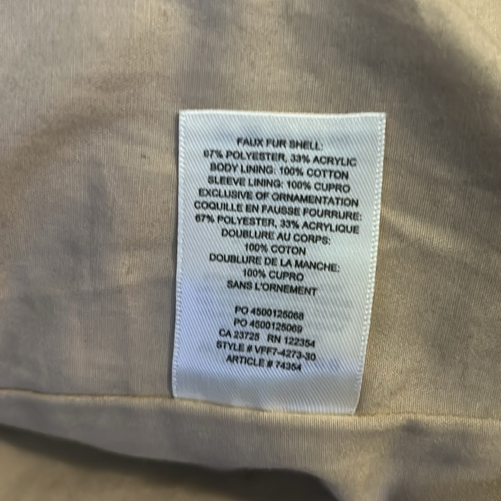 Wilfred Free The Teddy Full Zip Jacket Tan Large with pockets - Picture 7 of 13